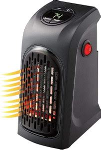 NUVIO Compact Plug-in Space Heater 400 Watts Home/Office Fan Room ...