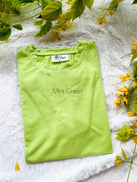 Mint Green - Plain T shirts – Hopelk