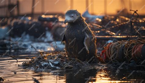 Premium Photo | Ecological pollution of the environment by garbage waste in the habitats of wild ...