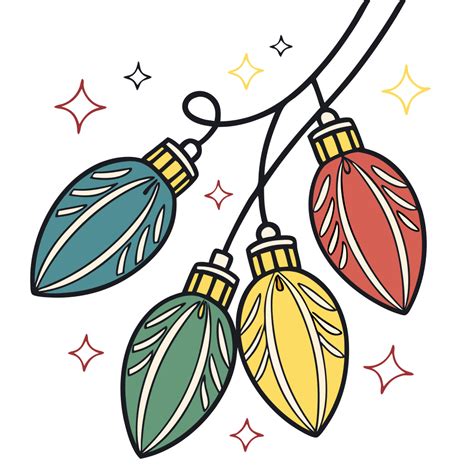 Vintage Christmas Bulbs Clipart | Free Png, Svg, Vector