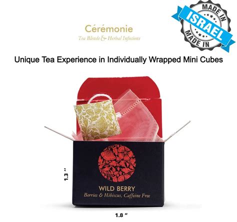 Ceremonie Tea Variety Pack - Premium Kosher Tea Set with Wooden Serving ...