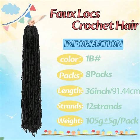 36 pouces Nouvelles tresses au crochet de faux locs super longues ...