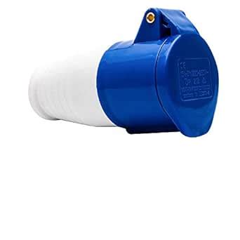 MASO 32A 220v IP44 Blue Industrial Plug & Socket 3 Pin Industrial Site ...