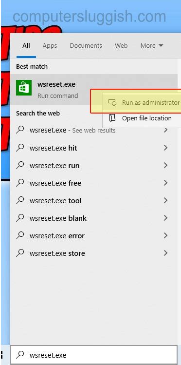 Image result for Reset Windows Store Cache