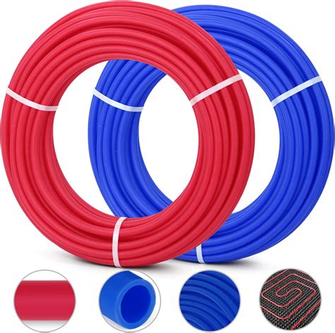 OrangeA PEX Tubing 1/2 inch Potable Water Pipe 2 Rolls X 100 Feet Tube ...