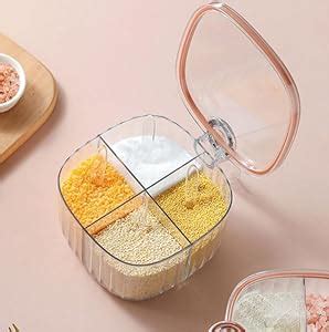 Buy Scizor Seasoning Storage Box - 4 Compartment Seasoning Box with ...