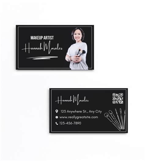 Makeup Artist Visiting Card | Premium 350 GSM | Customizable Design ...