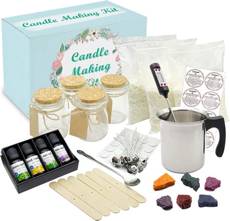 Buy Complete DIY Candle Making Kit Supplies - Full Beginners Soy Candle ...