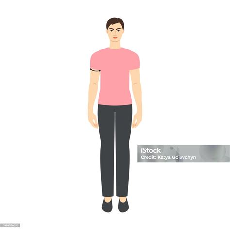 Men To Do Biceps Measurement Body With Arrows Fashion Illustration For ...