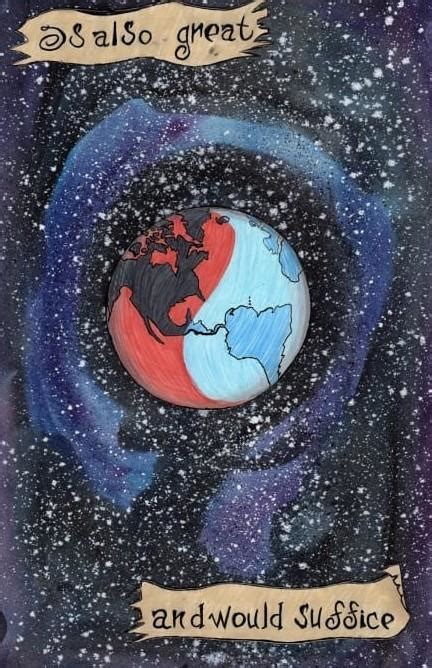 Draw a poster on fire and ice to show how the world will reach to its ...