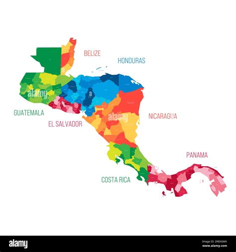 Costa Rica Central America Map