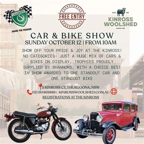 Kinross Car + Bike Show, 5 Kinross Court, Albury, NSW, Australia, North ...