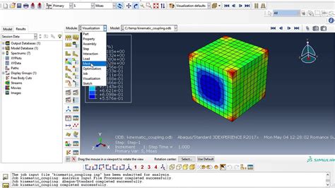 Abaqus 3D Example 的图像结果