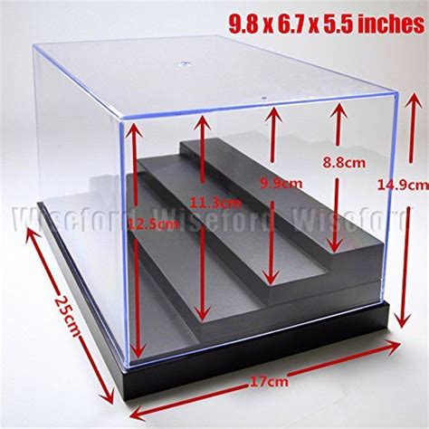 Buy Acrylic Display 4 Steps Case/Box (9.8x6.7x5.5 inches) Perspex ...