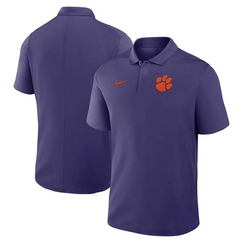 Nike Clemson Tigers Primetime Victory Primary Logo Performance Polo ...