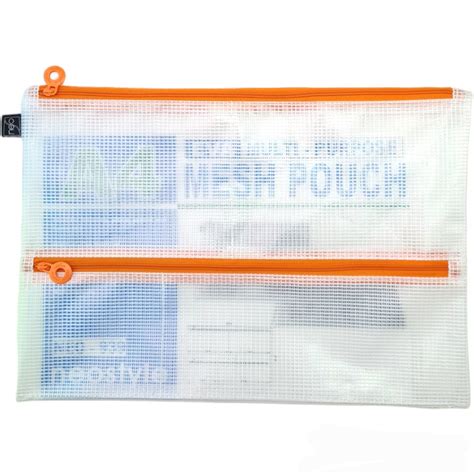 Neo Orange Eva Mesh Pouch A4 -939 – Skyblue Stationery Mart