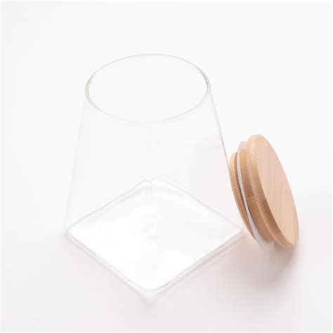 UMAI Borosilicate Glass Jar with Bamboo Lid | Multi-utility Storage Jar ...
