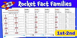 Fact family numbers worksheet