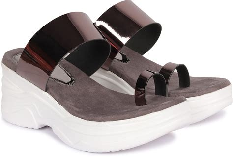 Buy SILVER CAT Women's Casual Wedges Heel Sandals (Grey, numeric_7) at ...