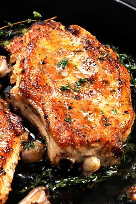 Pan Seared Brined Pork Chops - Erren's Kitchen