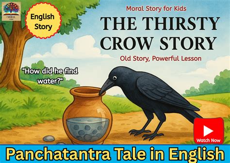 The Thirsty crow story - No. 1 A powerful inspiring panchatantra