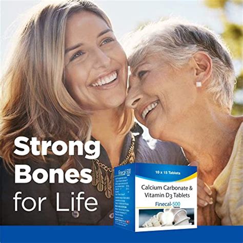Finecal-500 - Bone & Joint Health Supplement with Calcium Carbonate ...
