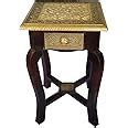 Anshika International Bedside Table Antique Look Natural Wood with ...