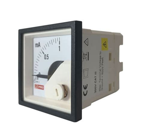 RS PRO | RS PRO RS PRO Analogue Panel Ammeter 100 A DC, 45 mm x 45 mm ...