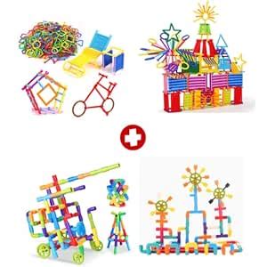 Buy FOROLY Educational Smart Building Stick with Pipe Puzzles Building ...