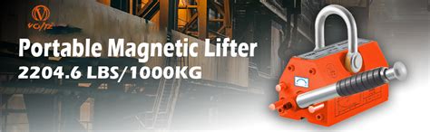 VOLTZ 1000KG (2200lb) Permanent Magnetic Lifter – Heavy Duty Magnet ...