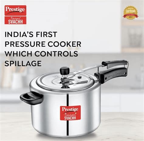 Prestige Nakshatra Plus Svachh Aluminium Inner Lid Pressure Cooker wit ...