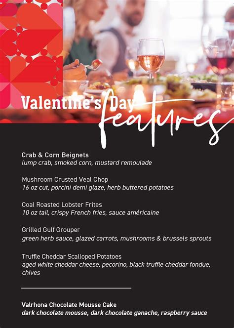 Valentine's Day | Valentines Restaurant Menu | Weber Grill Restaurant