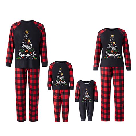 Dewadbow Family Christmas Pajamas Pjs Set Matching Christmas Holiday ...
