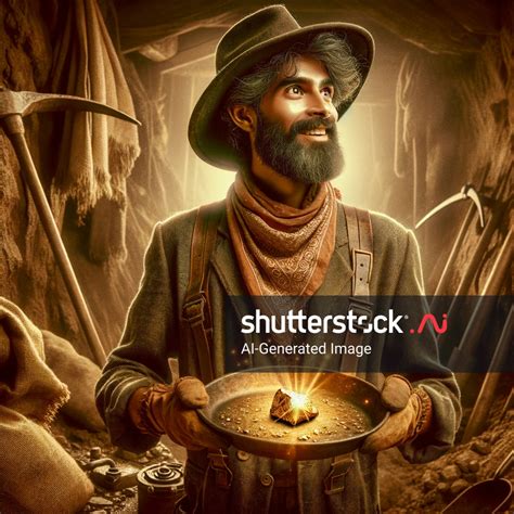 Gold Prospector Finding Gold AI-generated image 2409361357 | Shutterstock