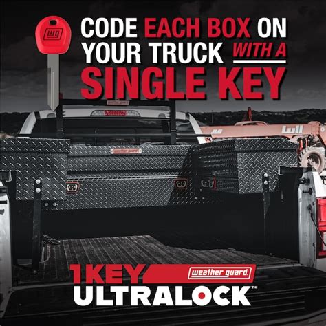 WEATHER GUARD 56-in x 17-in x 13-in Gloss Black Aluminum Side Mount ...