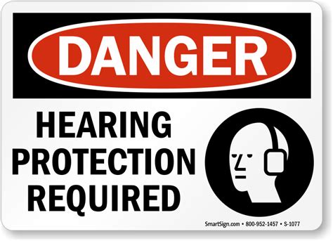 Image result for Hearing Protection Safety Signs