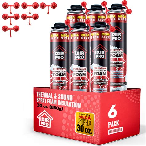 Insulation Foam Spray Can Mega – Closed‑Cell Thermal Foam – ixirpro
