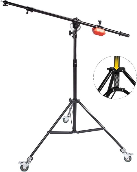 Buy Photo Studio Heavy Duty Boom Light Stand with Boom Arm, Spring ...