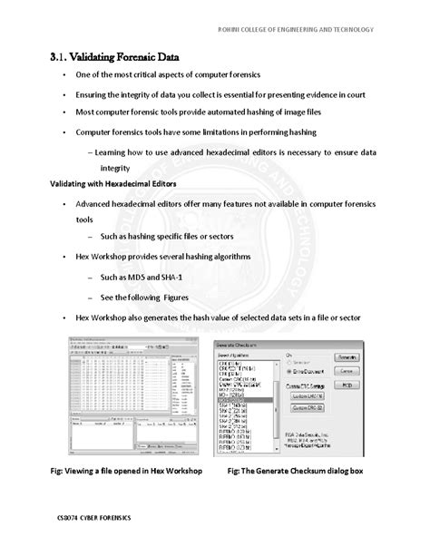 CS8 074 Final Exam Study Notes: Validating Forensic Data - Studocu