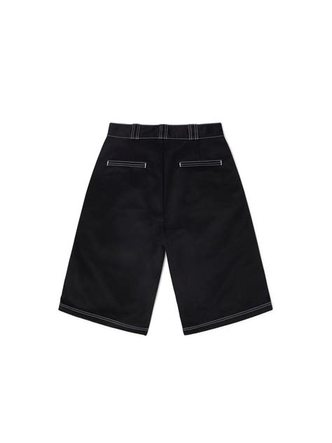 White Stitch Canvas Short | HERON PRESTON® Official Site