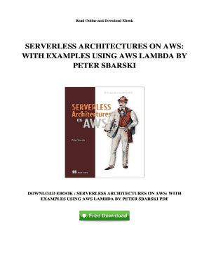 Fillable Online SERVERLESS ARCHITECTURES ON AWS: Fax Email Print ...