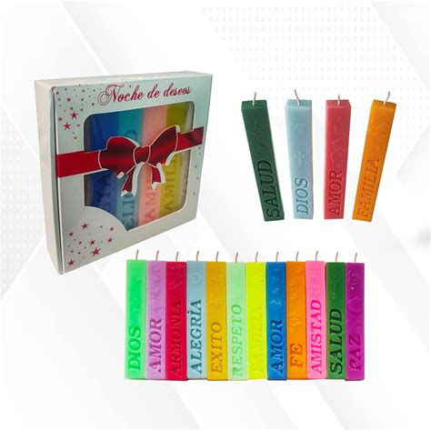 Caja de velas x12 Unid con Deseos - Ani