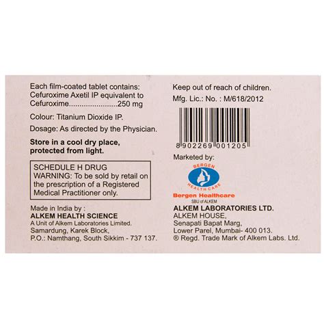 Zocef 250 Tablet | Uses, Side Effects, Price | Apollo Pharmacy