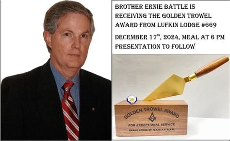 Ernie Battle Golden Trowel Award Ceremony, 508 N John Redditt Dr ...