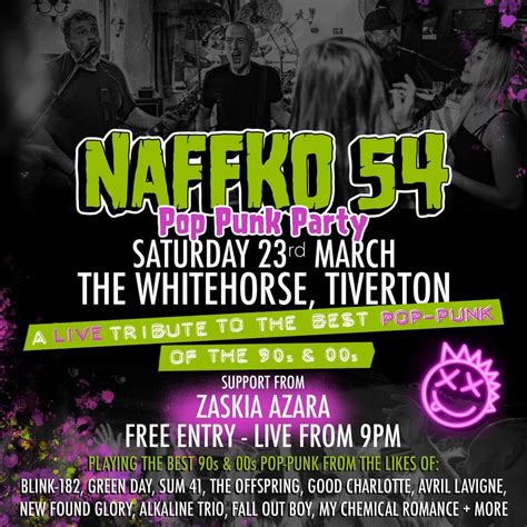 NaffKo-54 Live Pop-Punk Party @ The White Horse, Tiverton, The White ...