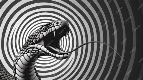Premium Photo | A striking black and white image of a snake showing its fierce side Suitable for ...
