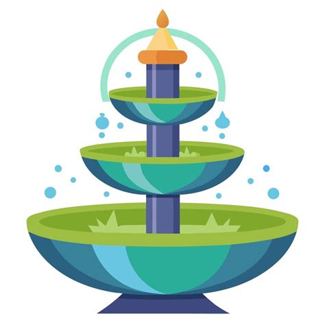 Fountain clipart vector art and illustration | Premium AI-generated vector