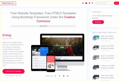 Free Bootstrap Website Templates Of 5 Free Responsive Bootstrap themes ...