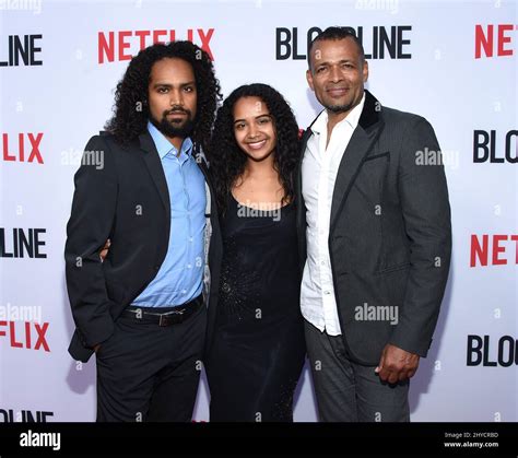 Mario Van Peebles, Makaylo Van Peebles and Morgana Van Peebles arriving ...