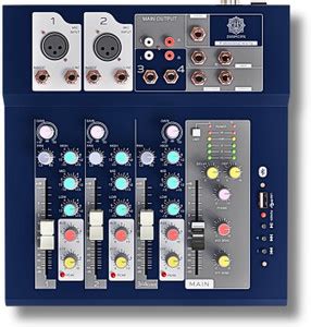 Digimore D-250 4CH Audio Mixer w Metal Body BT, USB, 48V for Stage ...